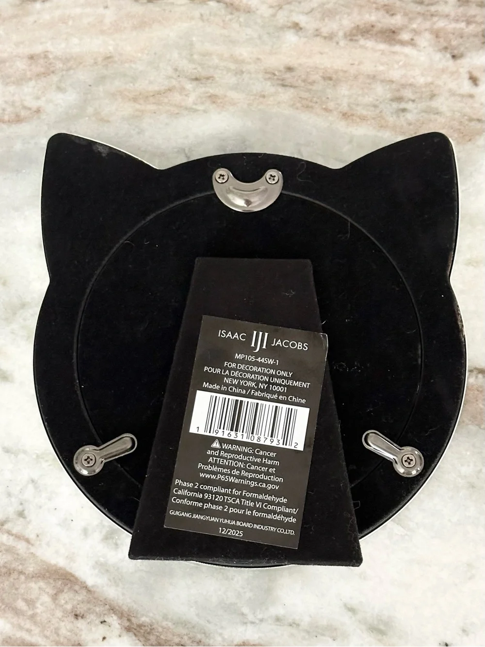 White Cat-Shaped Photo Frame for Pets